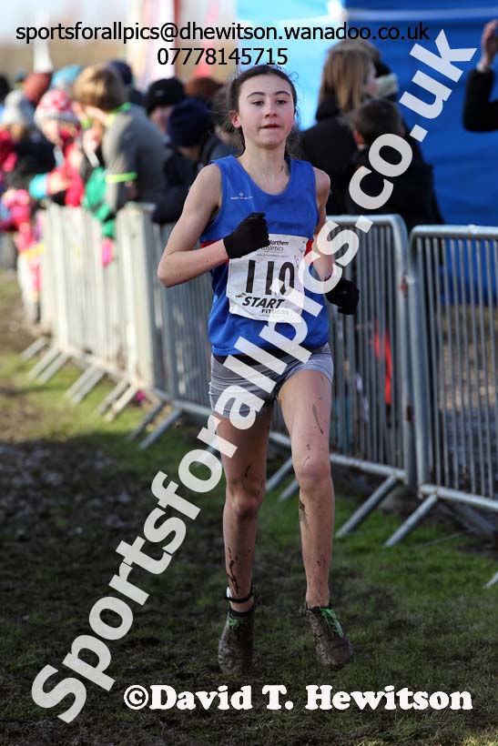 Girls under-15s Northern Cross Country  Championships, Pontefract. Photo: David T. Hewitson/Sports for All Pics